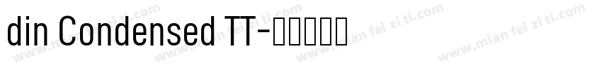 din Condensed TT字体转换